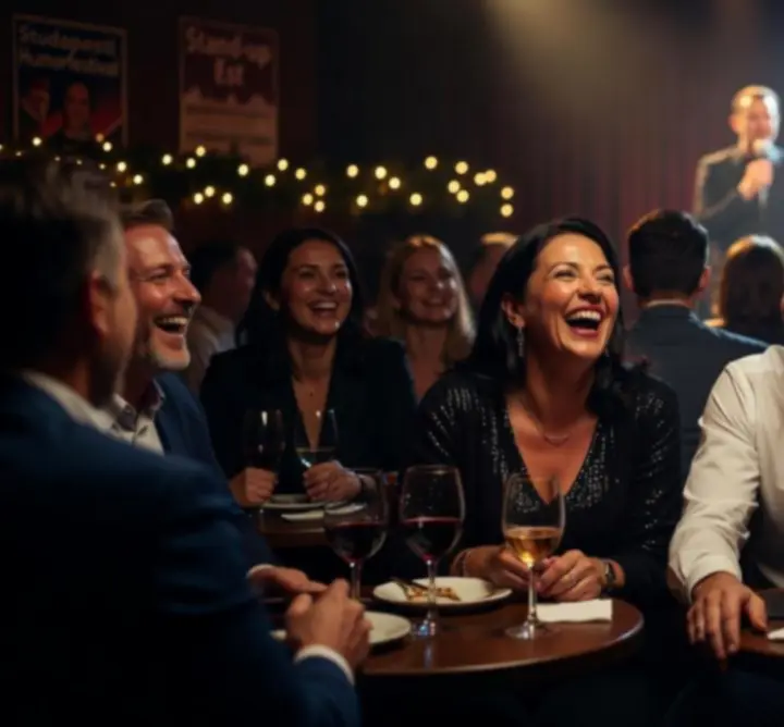 Nevető közönség egy stand-up esten